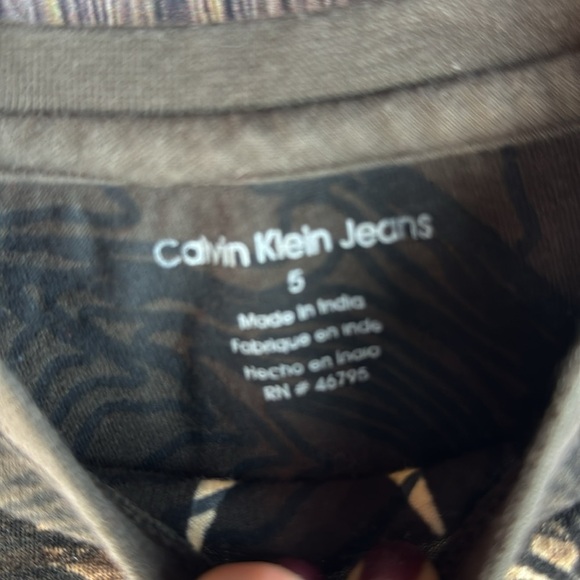 Guitar Print Long Sleeve Shirt- Size 5 - Picture 3 of 7